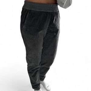 JAMES PERSE GRAY CORDUROY PULL ON PANTS DRAWSTRING SZ 1 XS S SMALL WOMENS